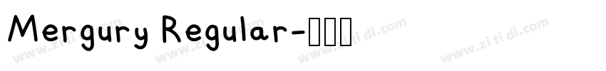 Mergury Regular字体转换